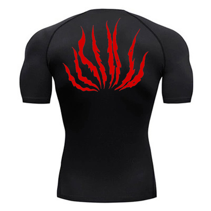 Tee Graphic Print - พิมพ์กราฟิกกีฬา Quick Dry เสื้อยืดสําหรับชายยิมออกกําลังกายการฝึกอบรมการบีบอัดเสื้อ Undershirts Baselayers
