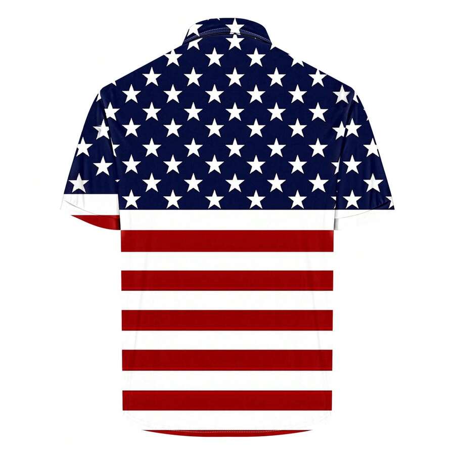Polo Shirt Pique - เสื้อโปโลผู้ชายสไตล์คลาสสิก ลายดาวและลายทาง ผ้าปิเก้เนื้อสัมผัสคล้ายผ้าฝ้าย เหมาะสำหรับวันหยุดพักผ่อน กิจกรรมกลางแจ้ง พร้อมสำหรับงานปาร์ตี้ในฤดูร้อน