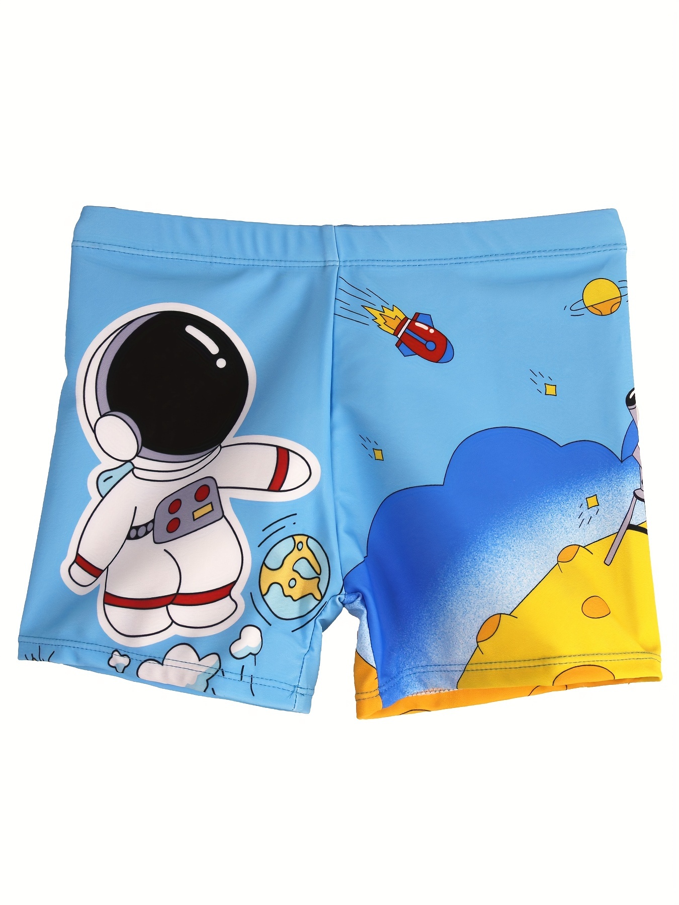 Swim Trunk Quick Dry - กางเกงว่ายน้ำแห้งเร็วลายการ์ตูนสำหรับเด็กผู้ชายกางเกงขาสั้นชายหาดเอวยางยืดชุดว่ายน้ำสำหรับวันหยุดพักผ่อนในฤดูร้อน