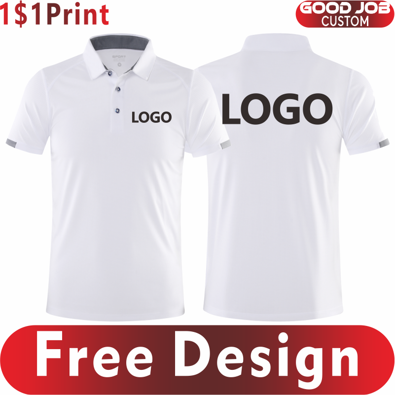 Polo Shirt Pique - เสื้อโปโลกีฬาแบบแห้งเร็วออกแบบได้ตามต้องการโลโก้แบรนด์บริษัทระบายอากาศได้แขนสั้นปักลายพิมพ์ข้อความ