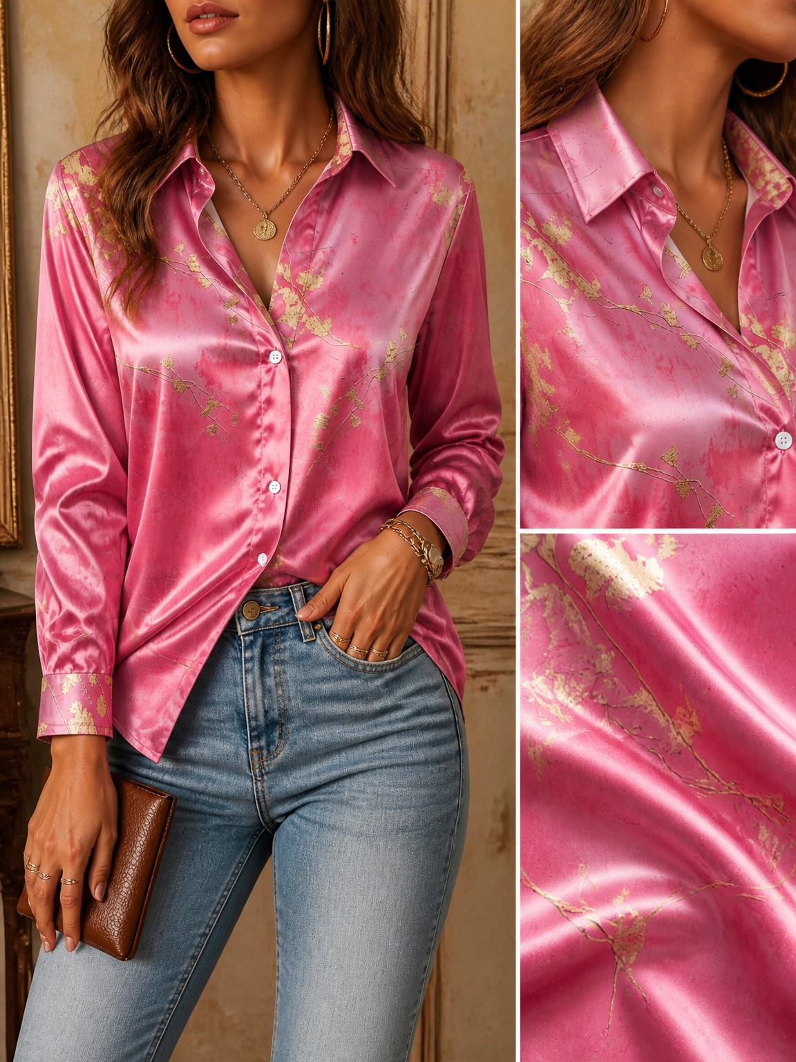 เสื้อคาร์ดิแกนแขนยาวพิมพ์ลายดอ - Resort Shirt Floral บทวิจารณ์และราคา