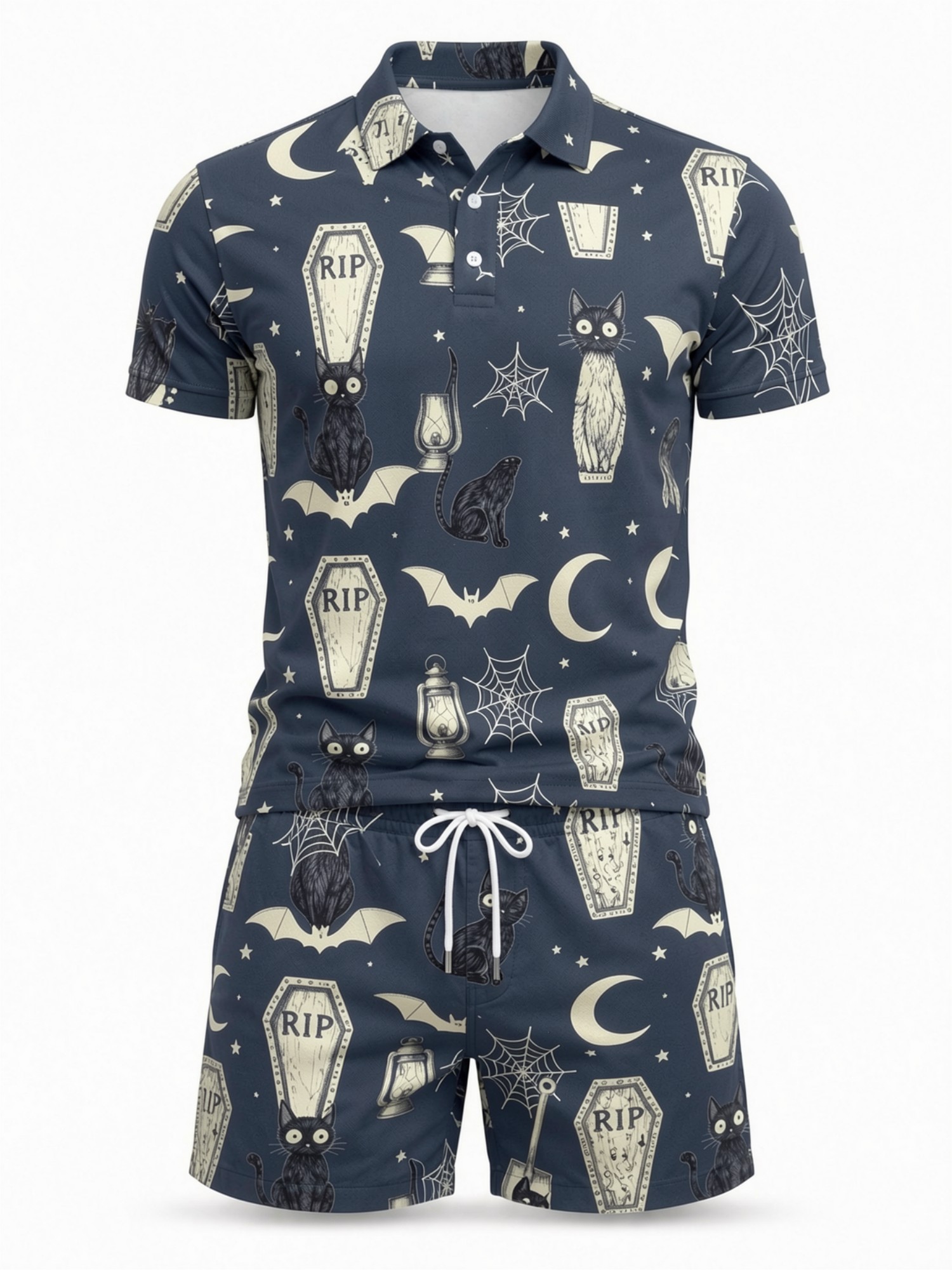 ชุดเสื้อโปโลแขนสั้นและกางเกงขา - Resort Shirt Floral บทวิจารณ์และราคา