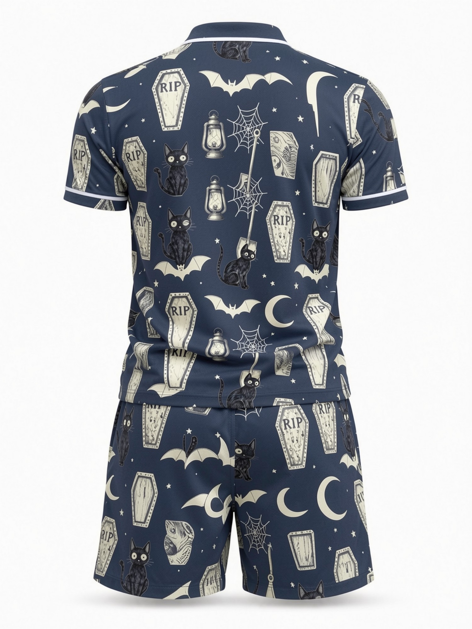 ชุดเสื้อโปโลแขนสั้นและกางเกงขา - Resort Shirt Floral บทวิจารณ์และราคา