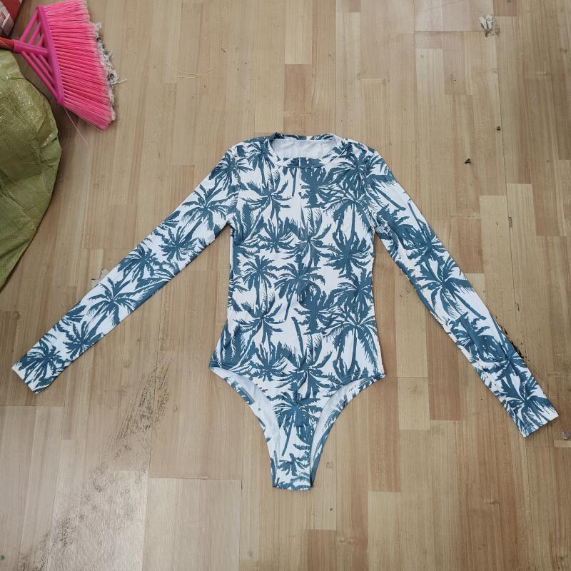 ชุดบอดี้สูทลายปาล์มทรอปิคอลสำห - Swim Trunk Quick Dry บทวิจารณ์และราคา