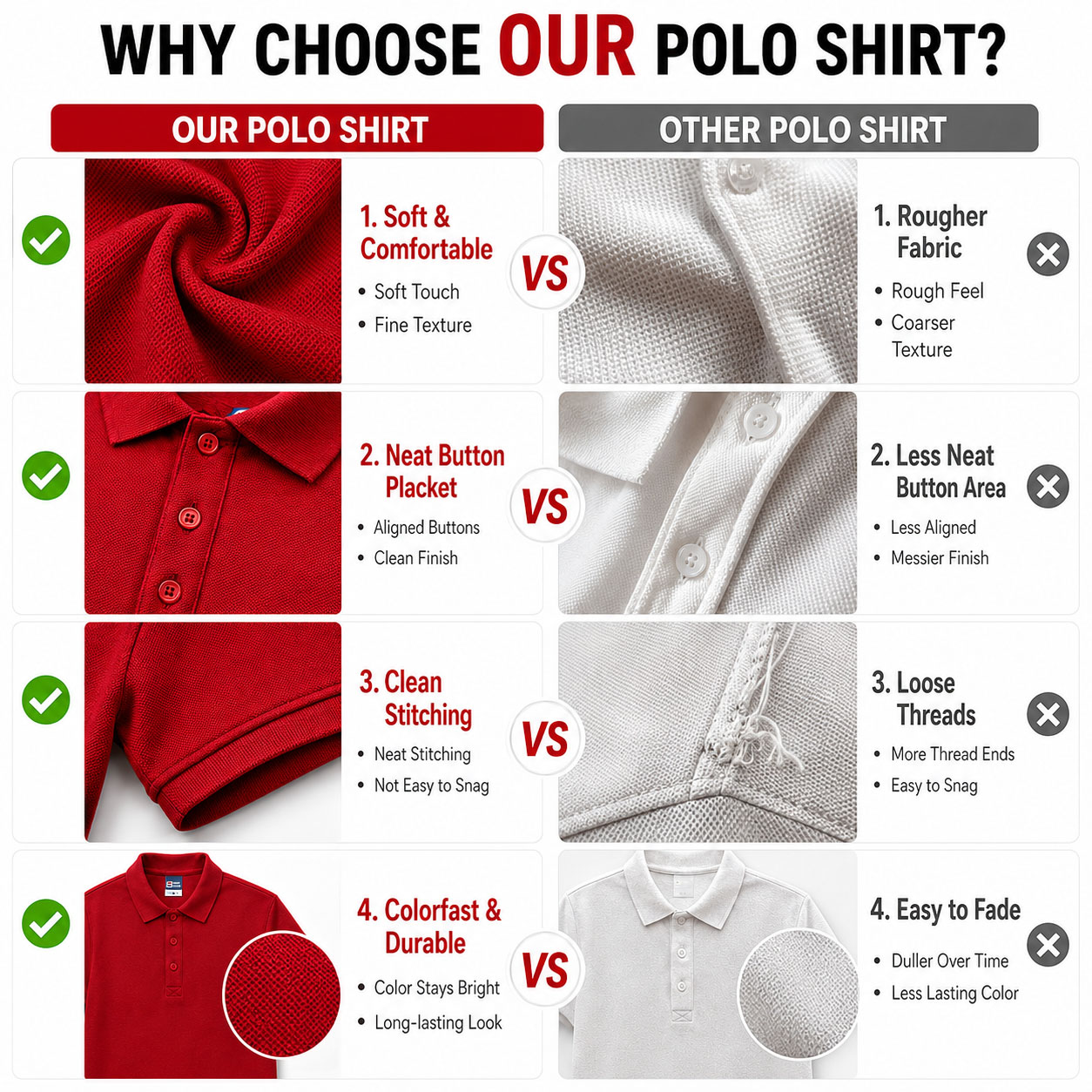 เสื้อโปโลพิมพ์โลโก้ตามสั่ง สำห - Polo Shirt Pique บทวิจารณ์และราคา
