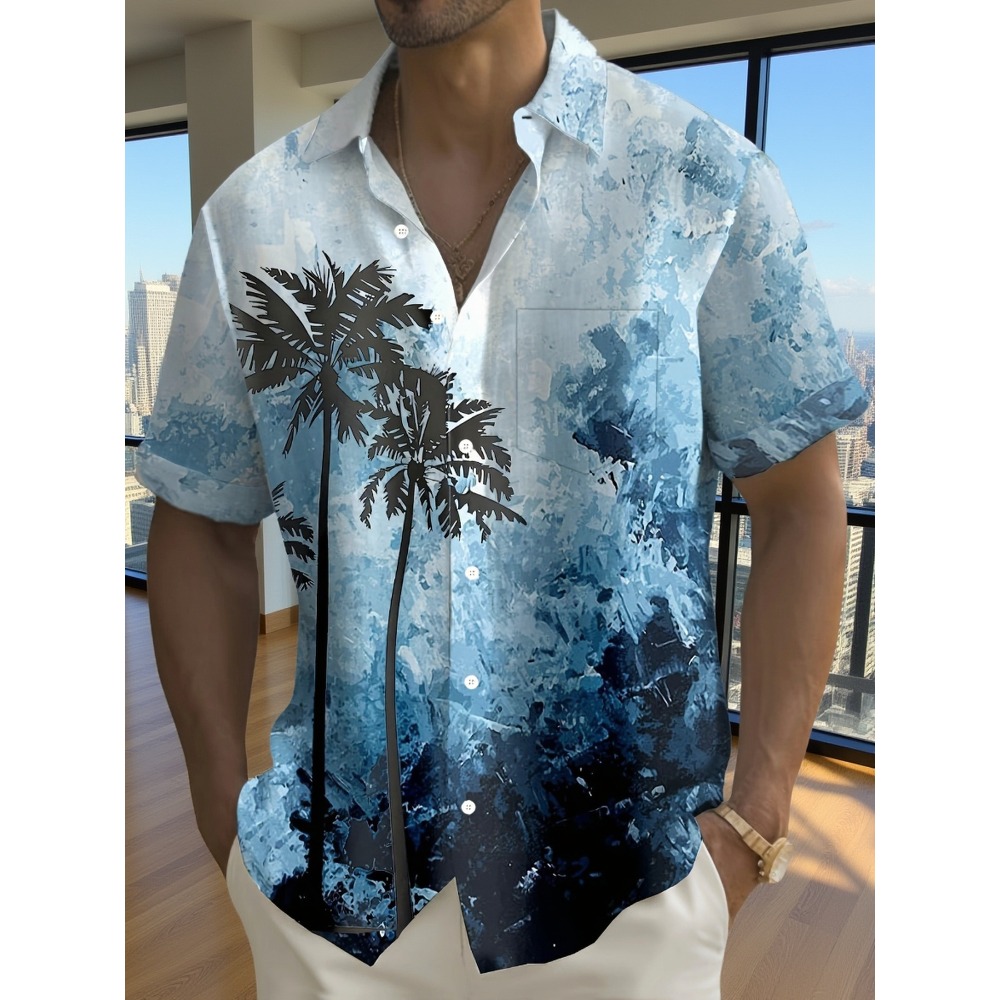 เสื้อเชิ้ตคอปกพิมพ์ลายมินิมอล  - Resort Shirt Floral บทวิจารณ์และราคา