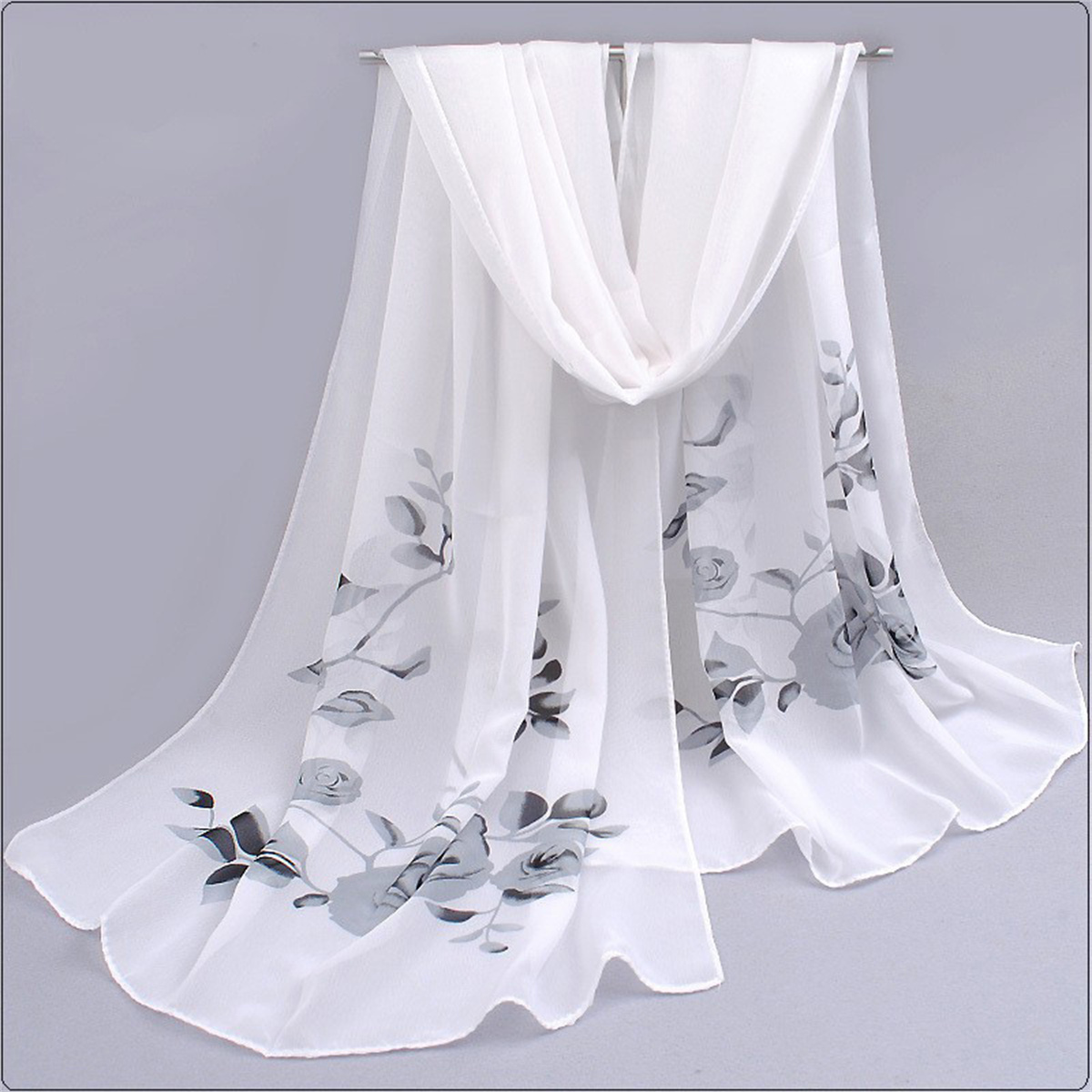 1ชิ้นผ้าพันคอชีฟองที่เรียบง่าย - Beach Towel Large บทวิจารณ์และราคา