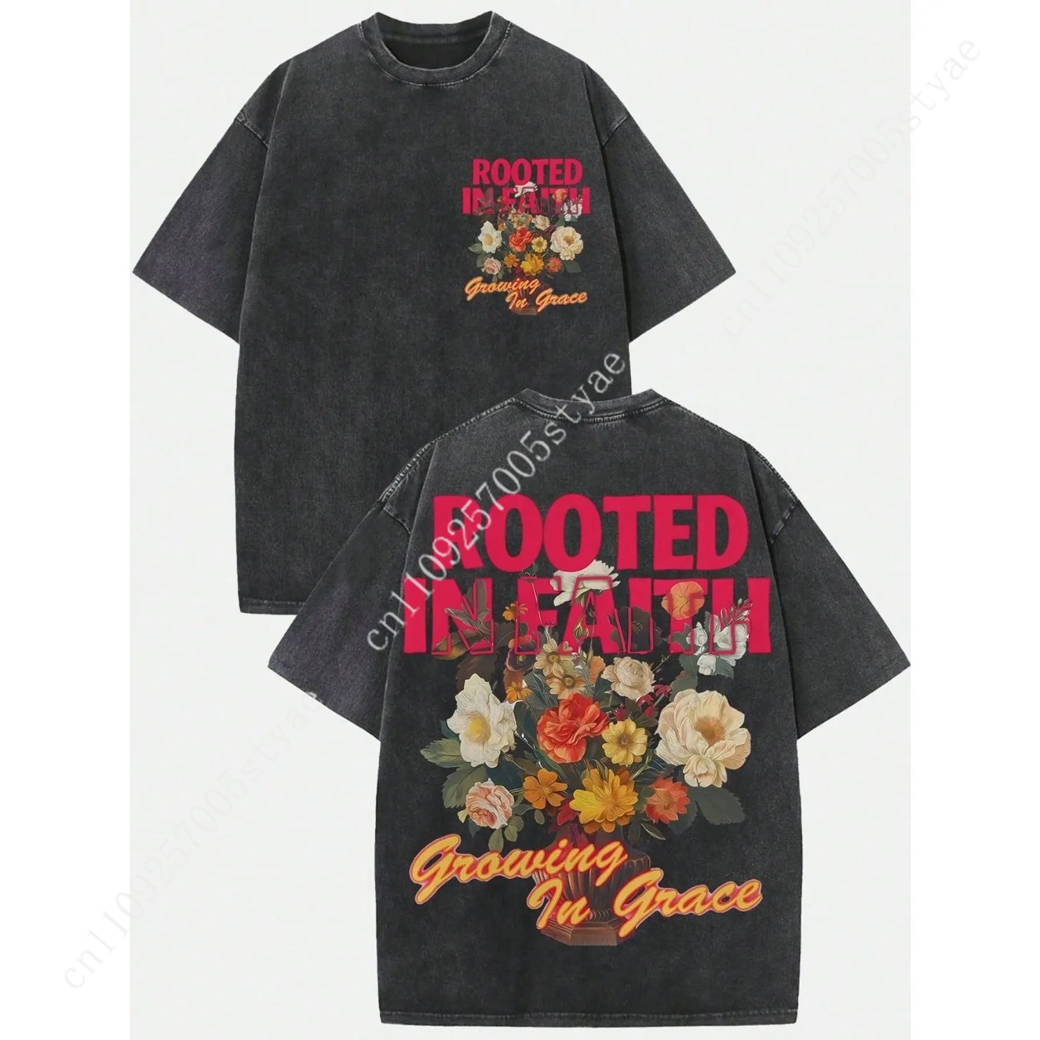 เสื้อยืดวินเทจผู้หญิง ผ้าหนา 2 - Tee Graphic Print บทวิจารณ์และราคา