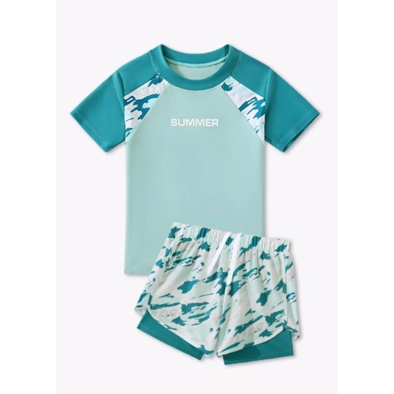 ชุดว่ายน้ำเด็กชายแบบสองชิ้น ปี - Swim Trunk Quick Dry บทวิจารณ์และราคา