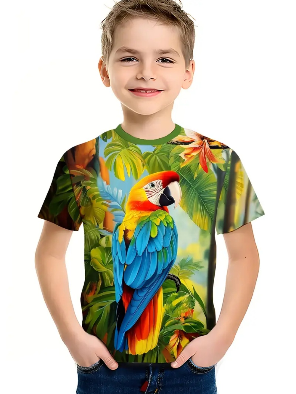 เสื้อยืดแขนสั้นพิมพ์ลายชายหาดส - Tee Graphic Print บทวิจารณ์และราคา