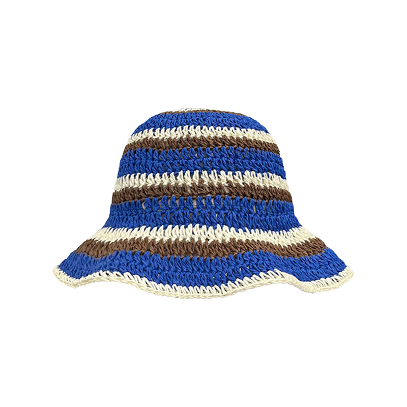 Topi Bucket ถักลายทางสำหรับผู้ - Bucket Hat Straw บทวิจารณ์และราคา