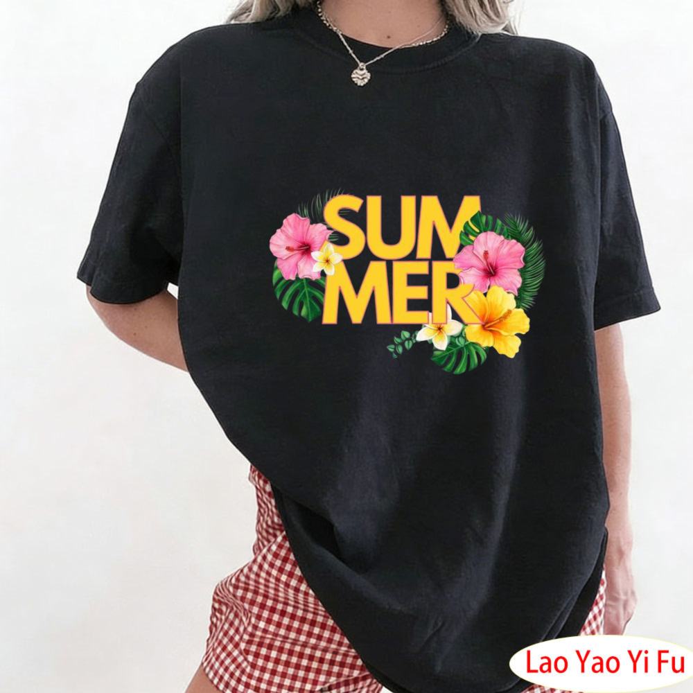 เสื้อยืดลายดอกไม้เขตร้อนฤดูร้อ - Resort Shirt Floral บทวิจารณ์และราคา