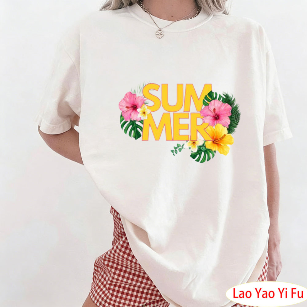 เสื้อยืดลายดอกไม้เขตร้อนฤดูร้อ - Resort Shirt Floral บทวิจารณ์และราคา