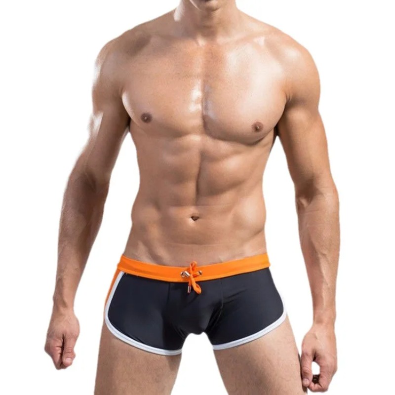 กางเกงว่ายน้ำผู้ชายแบบมีเชือกผ - Swim Trunk Quick Dry บทวิจารณ์และราคา