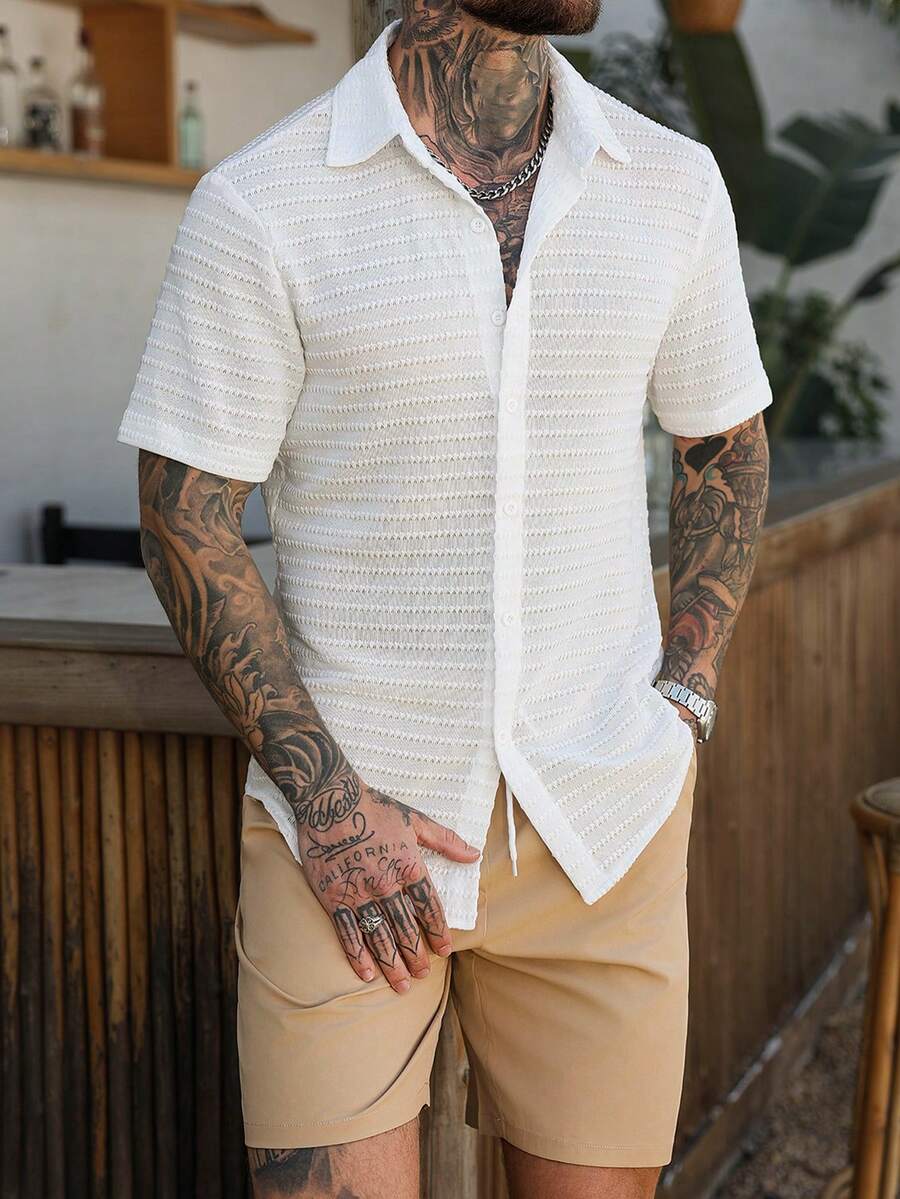 ชุดเซ็ต 2 ชิ้นสำหรับผู้ชายสีส้ - Resort Shirt Floral บทวิจารณ์และราคา
