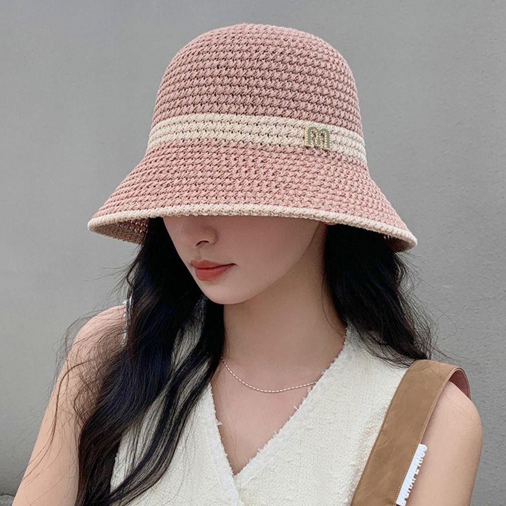 Elegant Bow หมวกชาวประมงหมวกปี - Bucket Hat Straw บทวิจารณ์และราคา