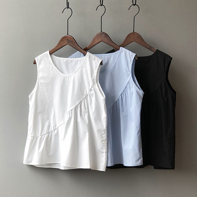 หลวมสบายๆผู้หญิงผ้าฝ้ายผ้าลินิ - Shirt Camp Collar บทวิจารณ์และราคา